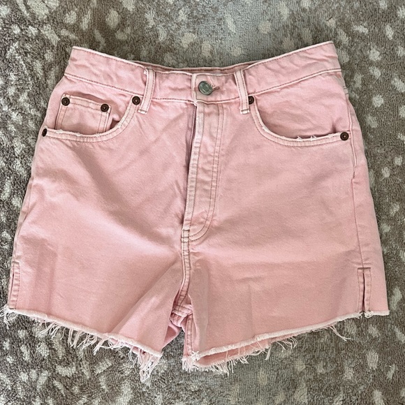 Zara Pink High Rise Shorts - Picture 2 of 4